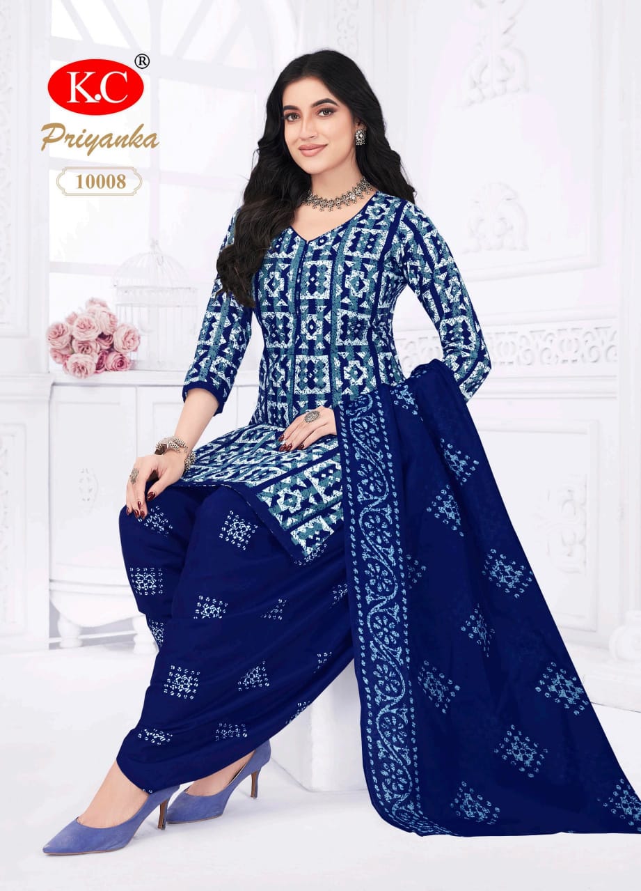 Priyanka Vol 10 By Kc Cotton Printed Readymade Dress Suppliers In India